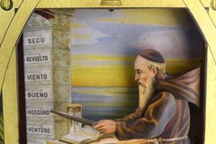 Cardboard Barometer or Hygrometer from 1900