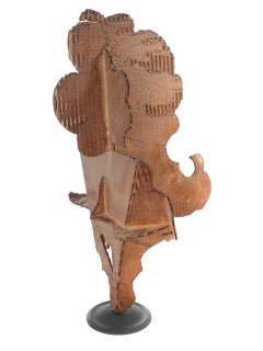 Étude cubiste de la tête de femme en carton
