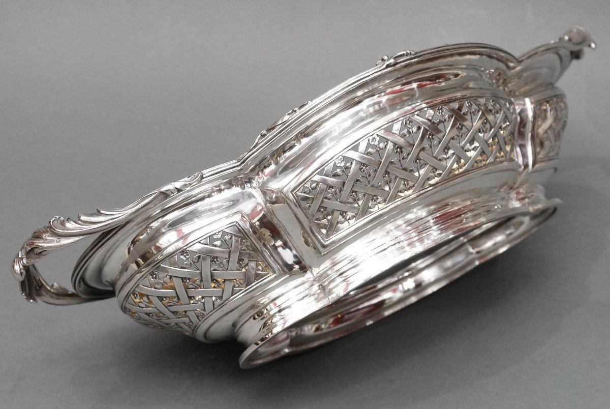 Cardeilhac - 19th Century Solid Silver Fruit Basket For Sale 5