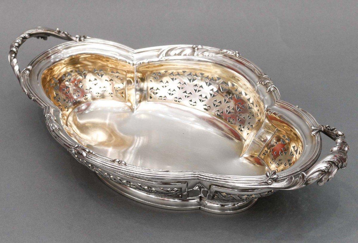 French Cardeilhac - 19th Century Solid Silver Fruit Basket For Sale