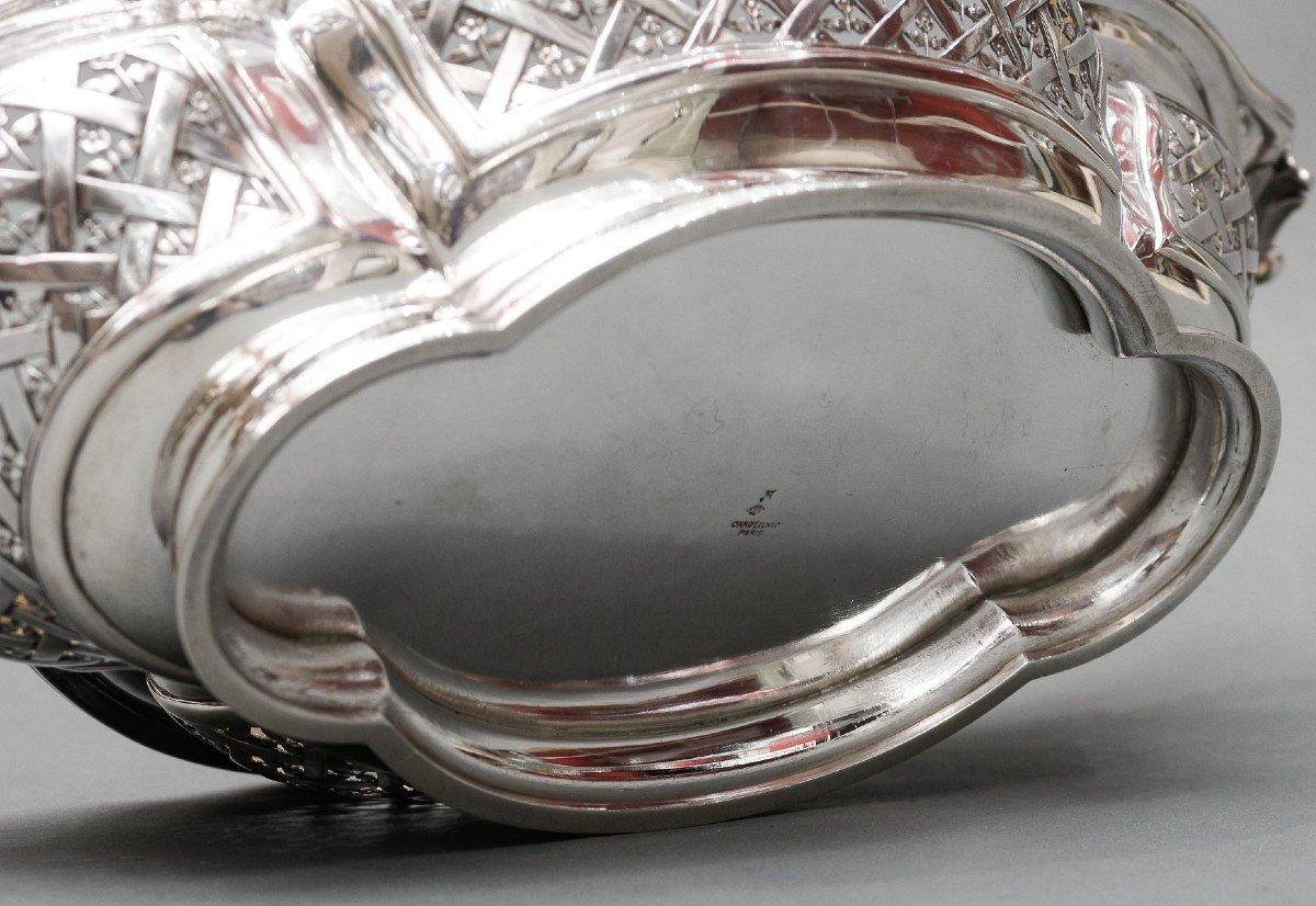 Cardeilhac - 19th Century Solid Silver Fruit Basket In Excellent Condition For Sale In SAINT-OUEN-SUR-SEINE, FR