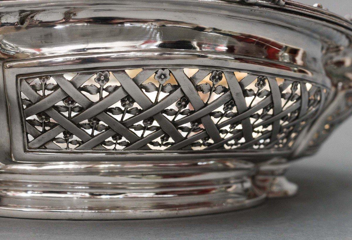 Cardeilhac - 19th Century Solid Silver Fruit Basket For Sale 2
