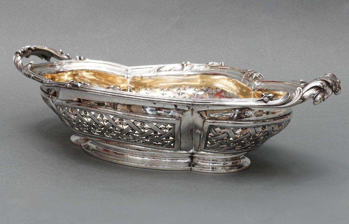 Cardeilhac - 19th Century Solid Silver Fruit Basket For Sale 3