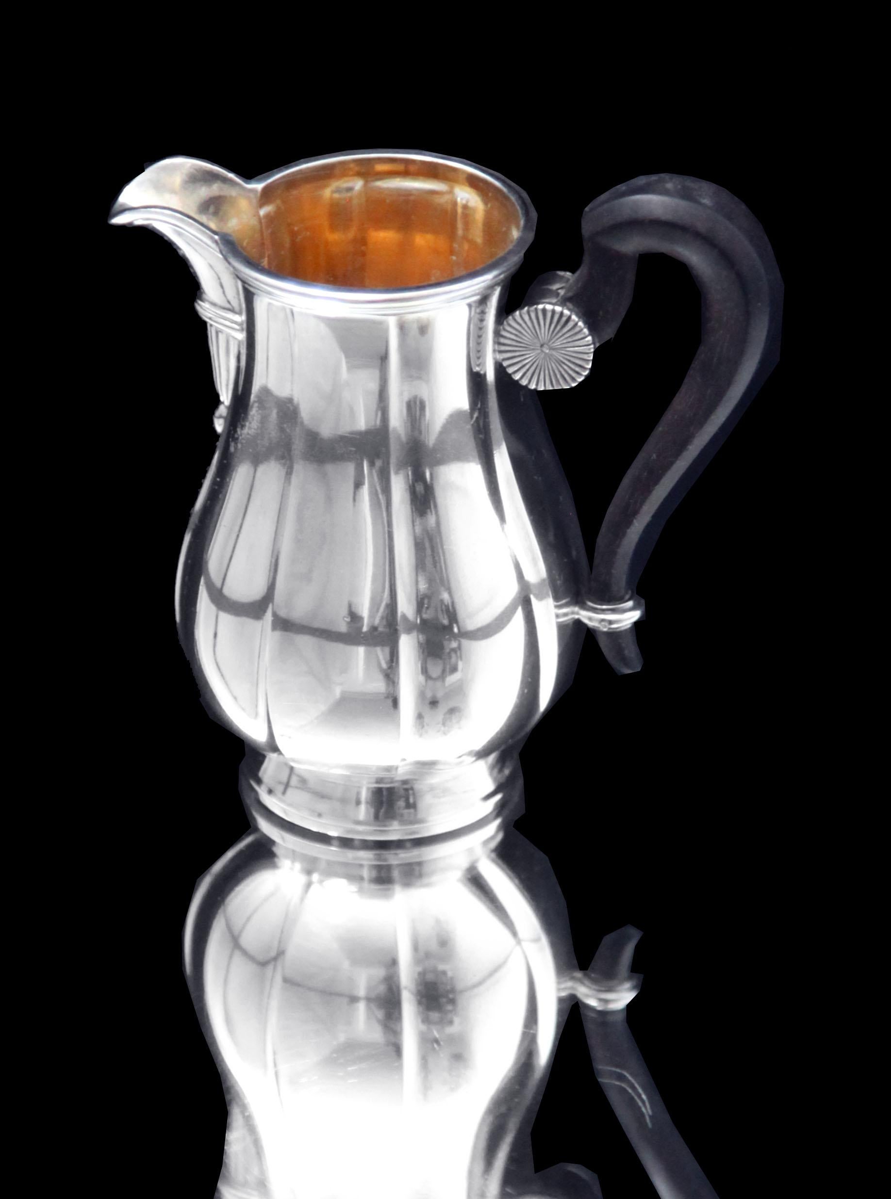Cardeilhac:  5pc. ¡Juego de Té Antiguo Francés de Sterling con Bandeja Puiforcat de Sterling ! en venta 5