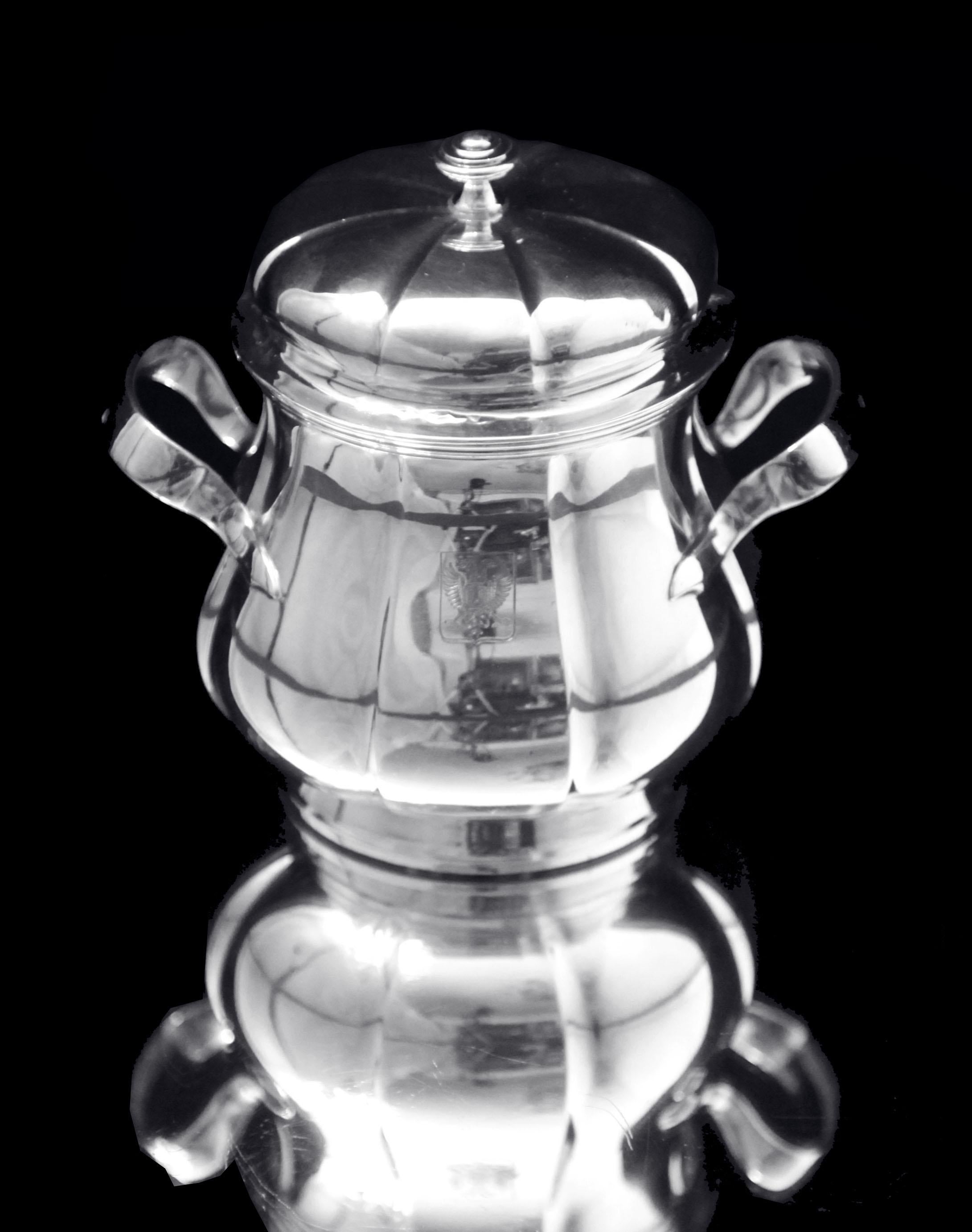 Cardeilhac:  5pc. ¡Juego de Té Antiguo Francés de Sterling con Bandeja Puiforcat de Sterling ! en venta 6