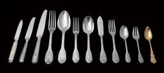Cardeilhac / Christofle -  French Sterling Silver Flatware Set, Royal Pattern, !