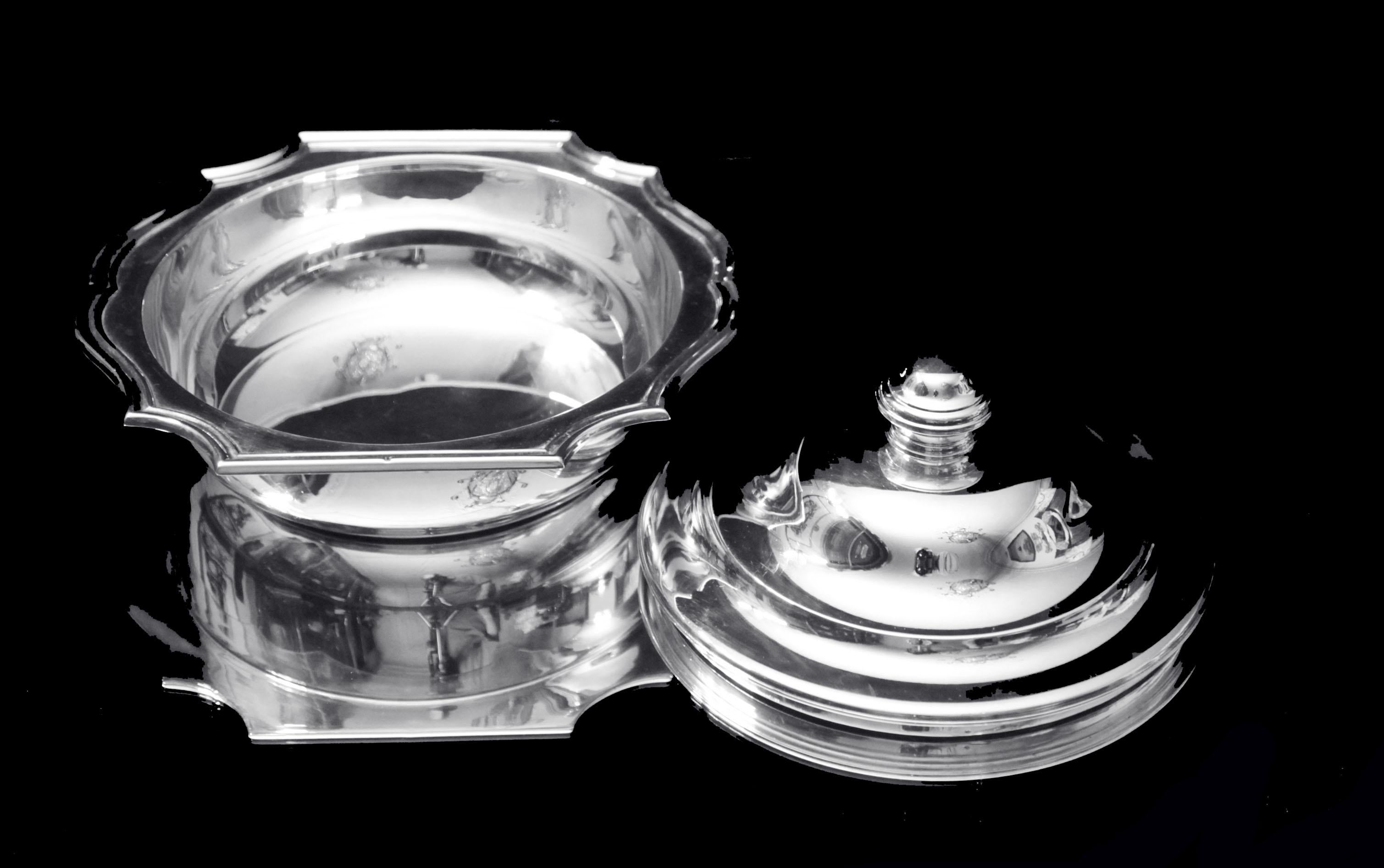 19th Century Cardeilhac (Christofle), Tetard - 8pc. Antique French 950 Sterling Silver Louis  For Sale