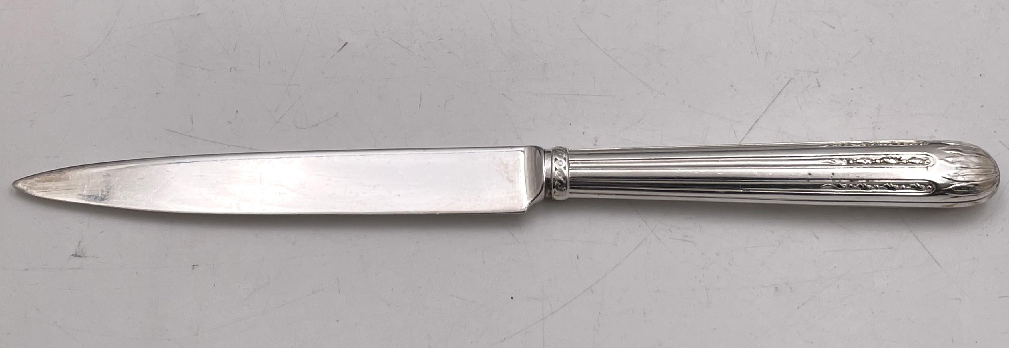 Cardeilhac French Sterling Silver 79-Piece Flatware Set in Louis XVI Pattern en venta 3