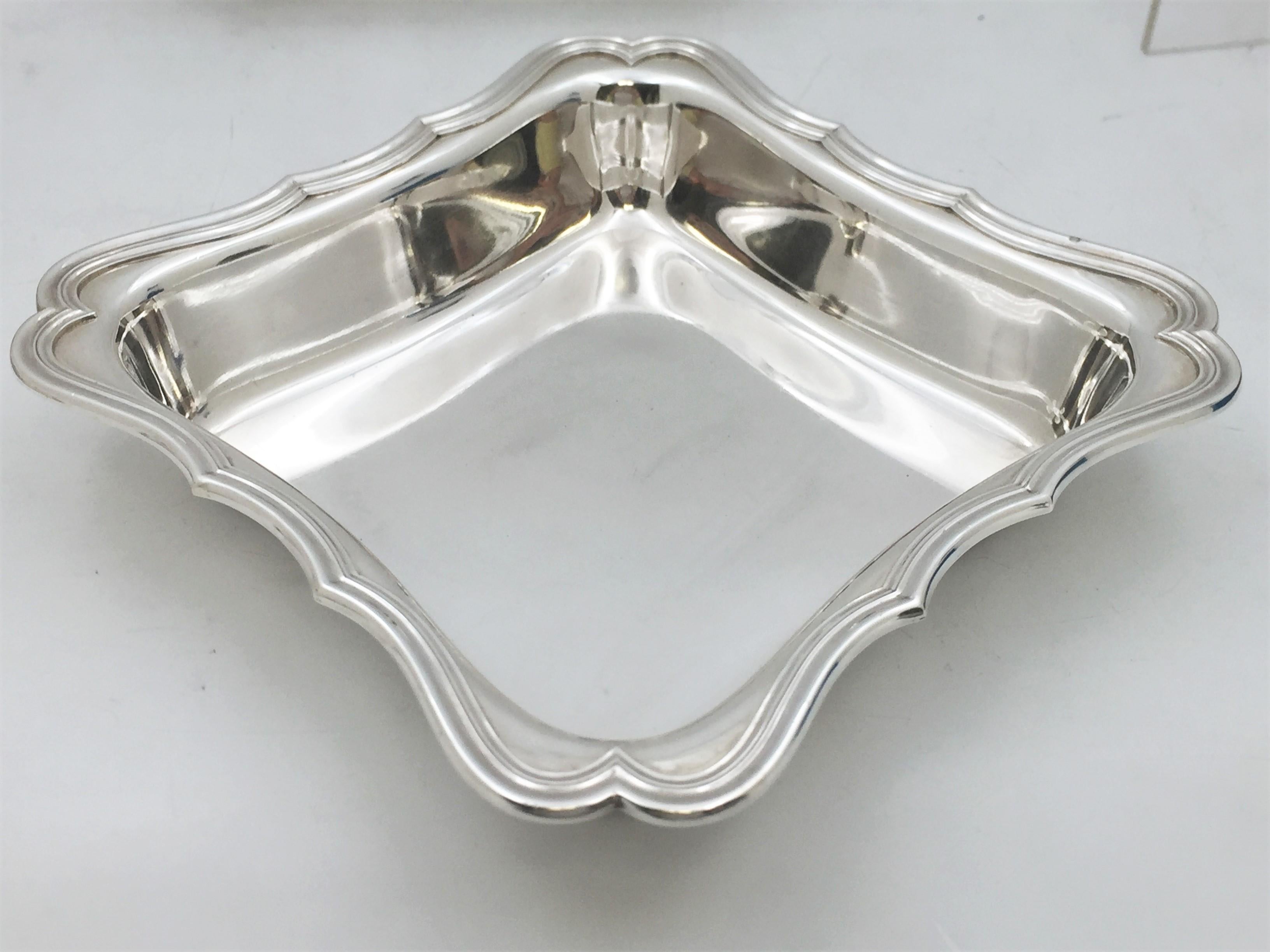 20th Century Cardeilhac French Sterling Silver Pair of Vegetable Bowls in Art Deco Style