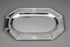 Cardeilhac Goldsmith - Flat 45 Cm In Sterling Silver Model Fer De Lance Mascaron