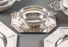 Cardeilhac - "renaissance" Table Garnish Mascaron Silver Late 19th Century