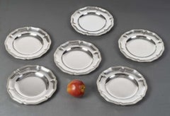 CARDEILHAC - Lot de 12 assiettes en argent massif du 20ème siècle