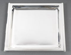 CARDEILHAC – Square dish in solid silver ART DECO period