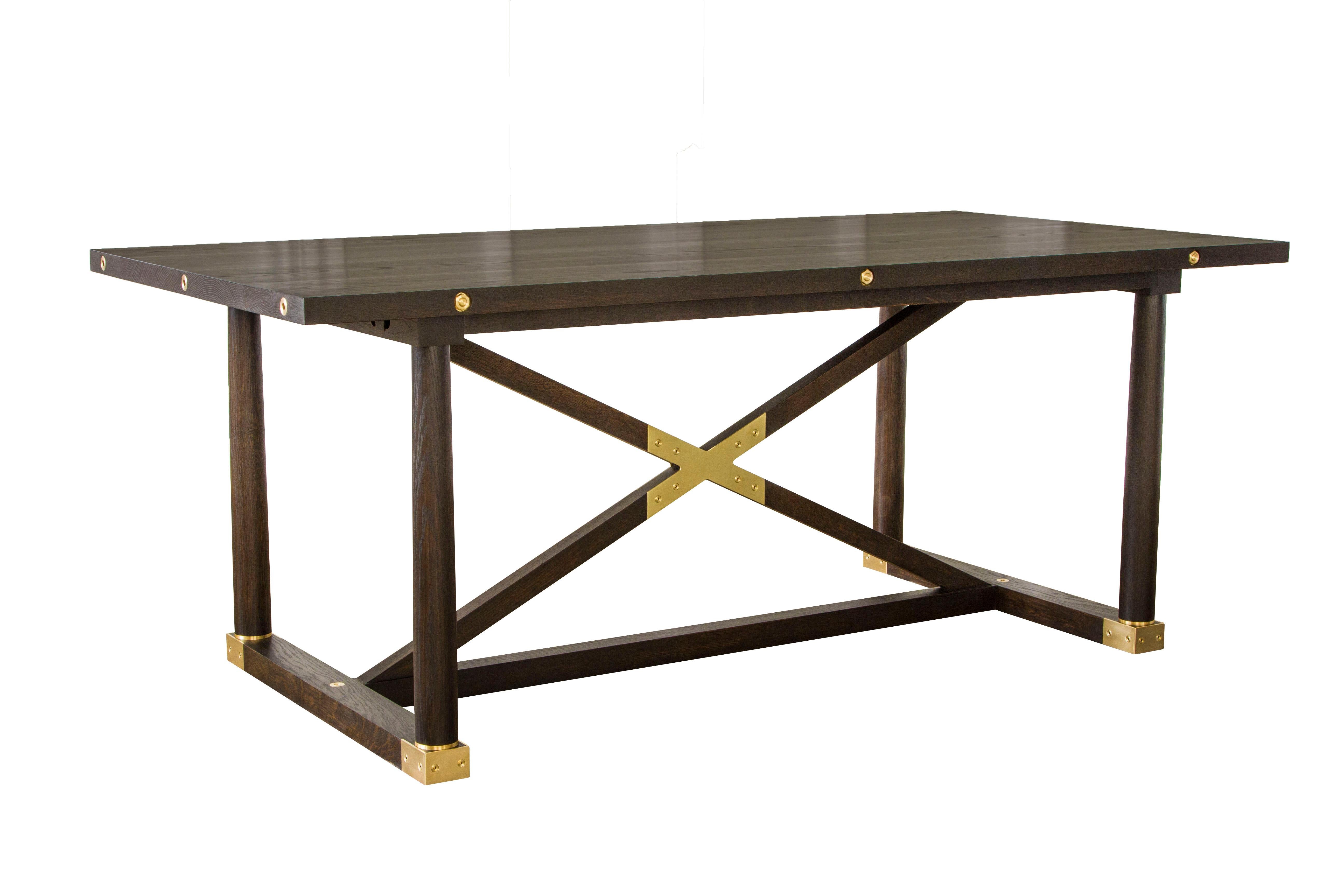 Modern Carden Table in Ebonized White Oak - handcrafted by Richard Wrightman Design