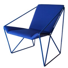 Cardeoli ''Artistic Electric'' Modern Blue Steel Armchair, Spain, 2019