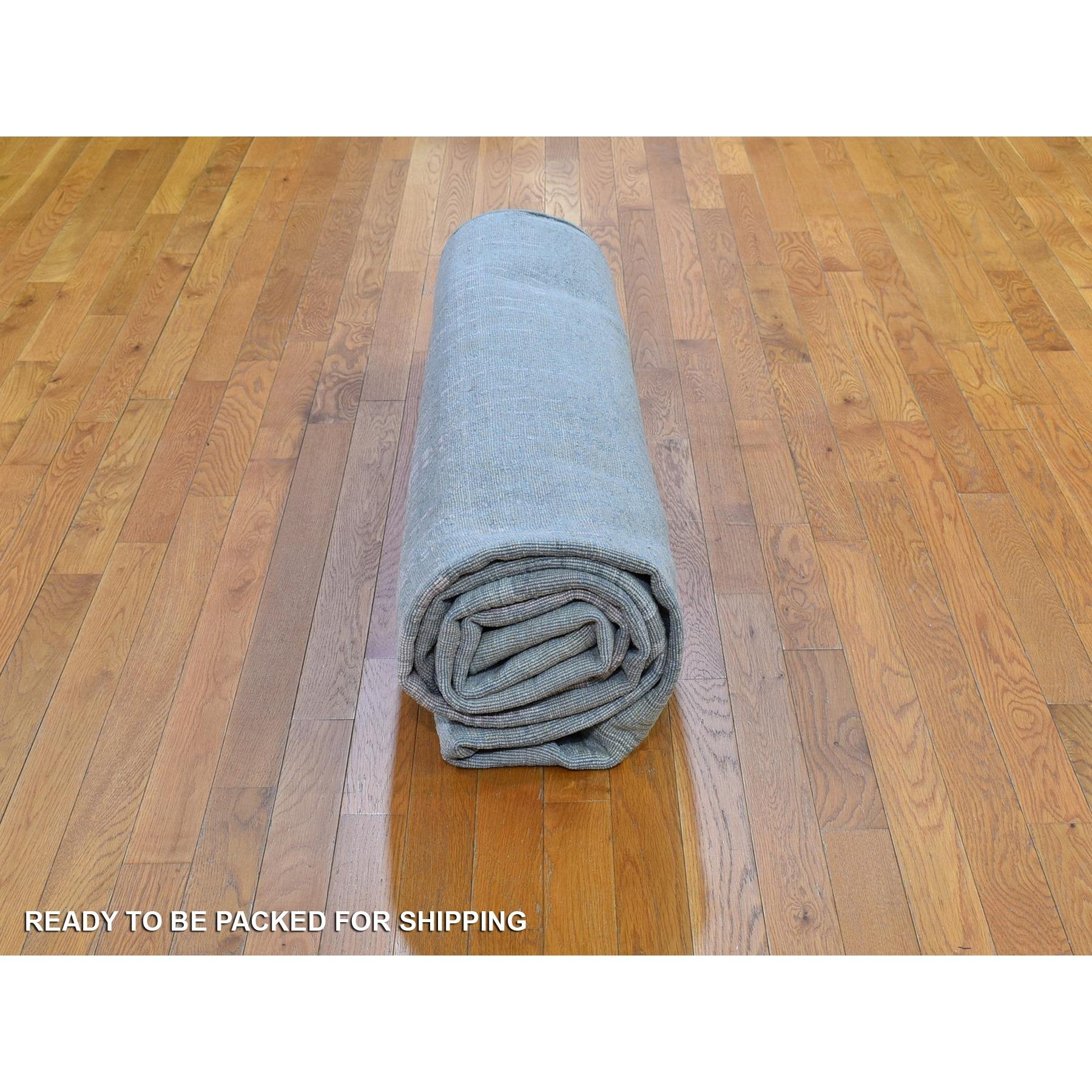 Cardiac Design with Pastel Colors Textured Wool & Silk Handmade Rug 9'0