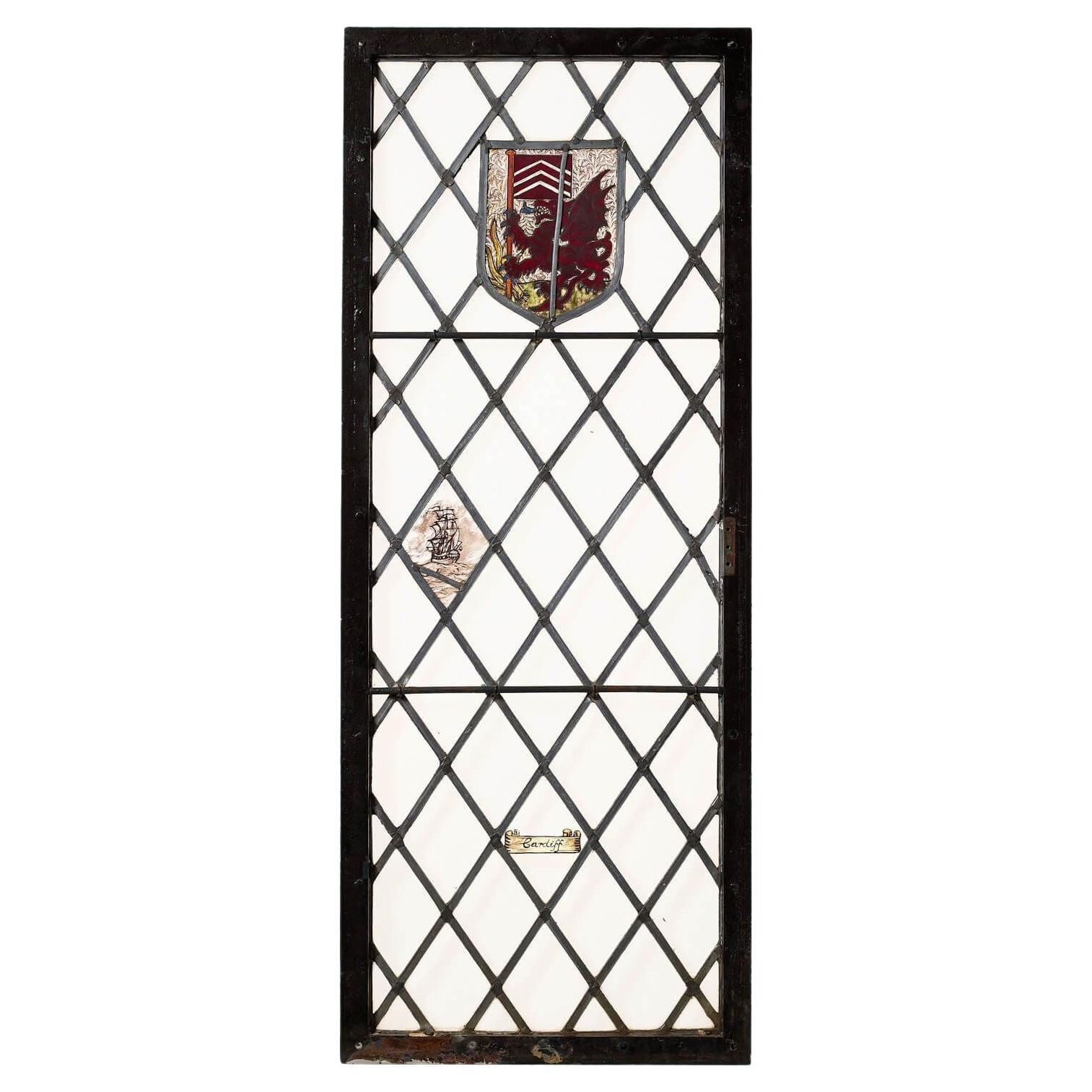 ‘Cardiff’ Antique Stained Glass Window