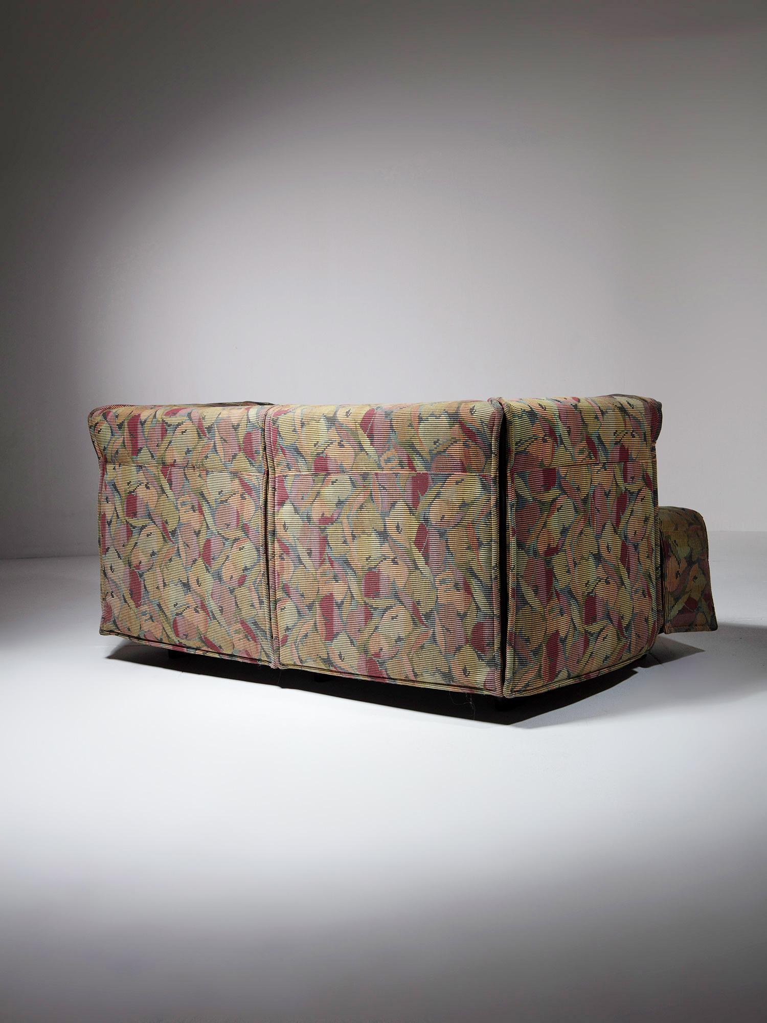 Acier Settee de Vico Magistretti pour Cassina, Italie, années 1980 en vente