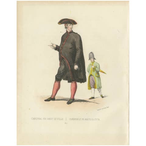 Cardinal en Habit de Ville (Cardinal in City Attire), Plate 13, 1862