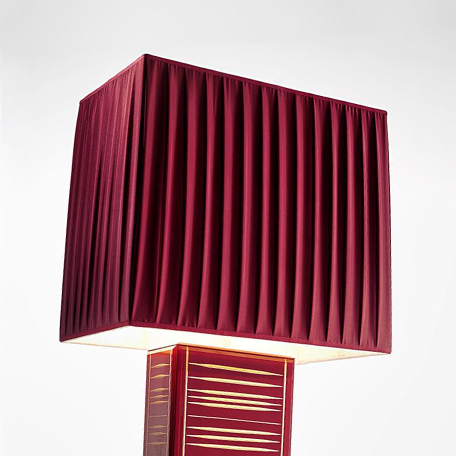 Italian Cardinal Murano Table Lamp For Sale