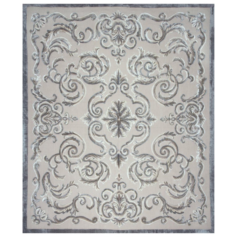 Louis XIV style rug - VOUGEOT - Edition Bougainville - patterned / wool /  silk