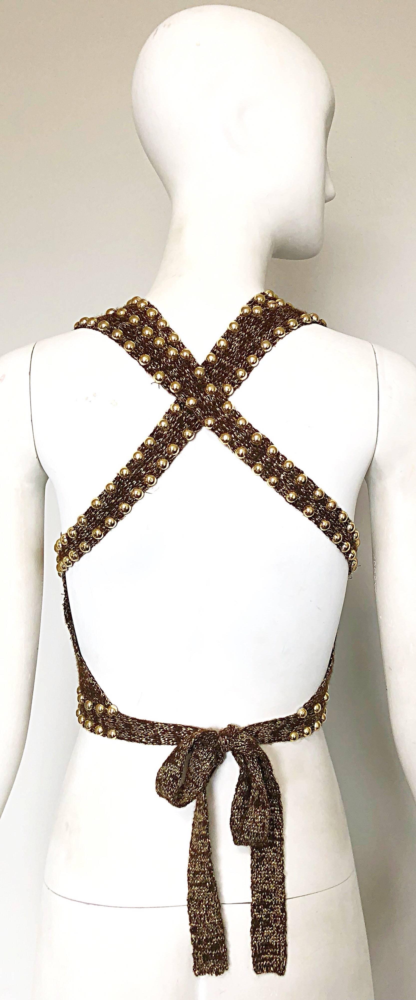 gold 70s top