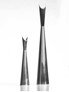 "Cardinali" Lino Sabattini by Christofle Design Midcentury 1950s Silver Vases