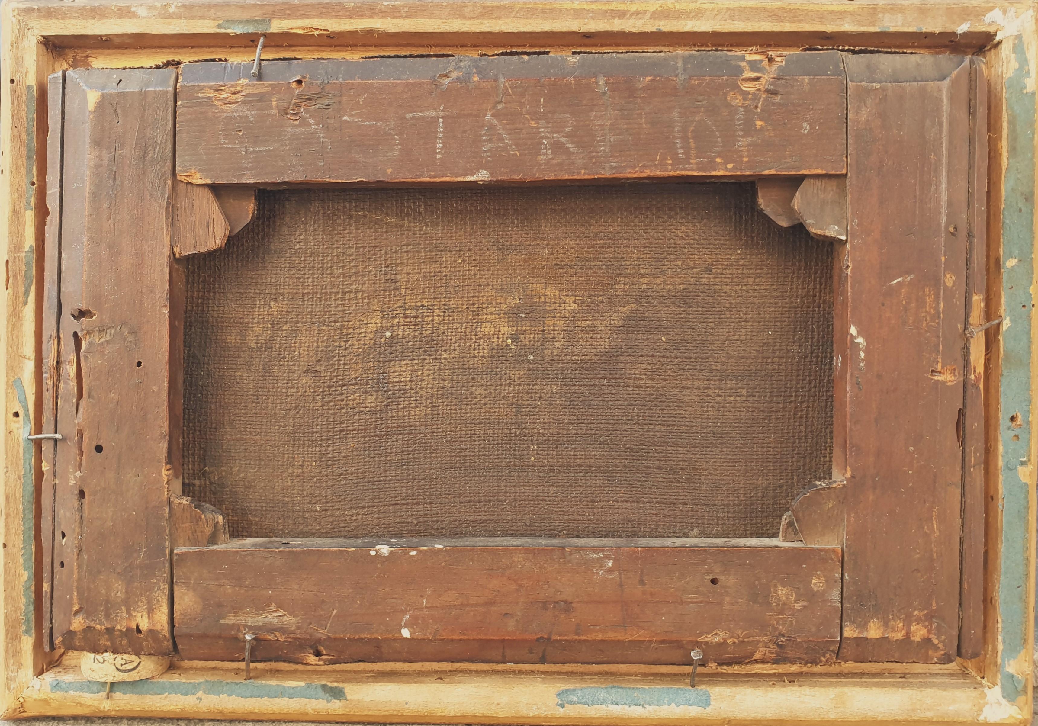 VAN FALENS Quadro fiammingo Cavalli cavalieri paesaggio fluviale XVIII in vendita 3