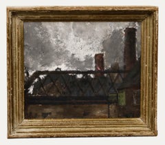 Circle of Carel Weight - Modern British School c.1950 Oil, London Smoke