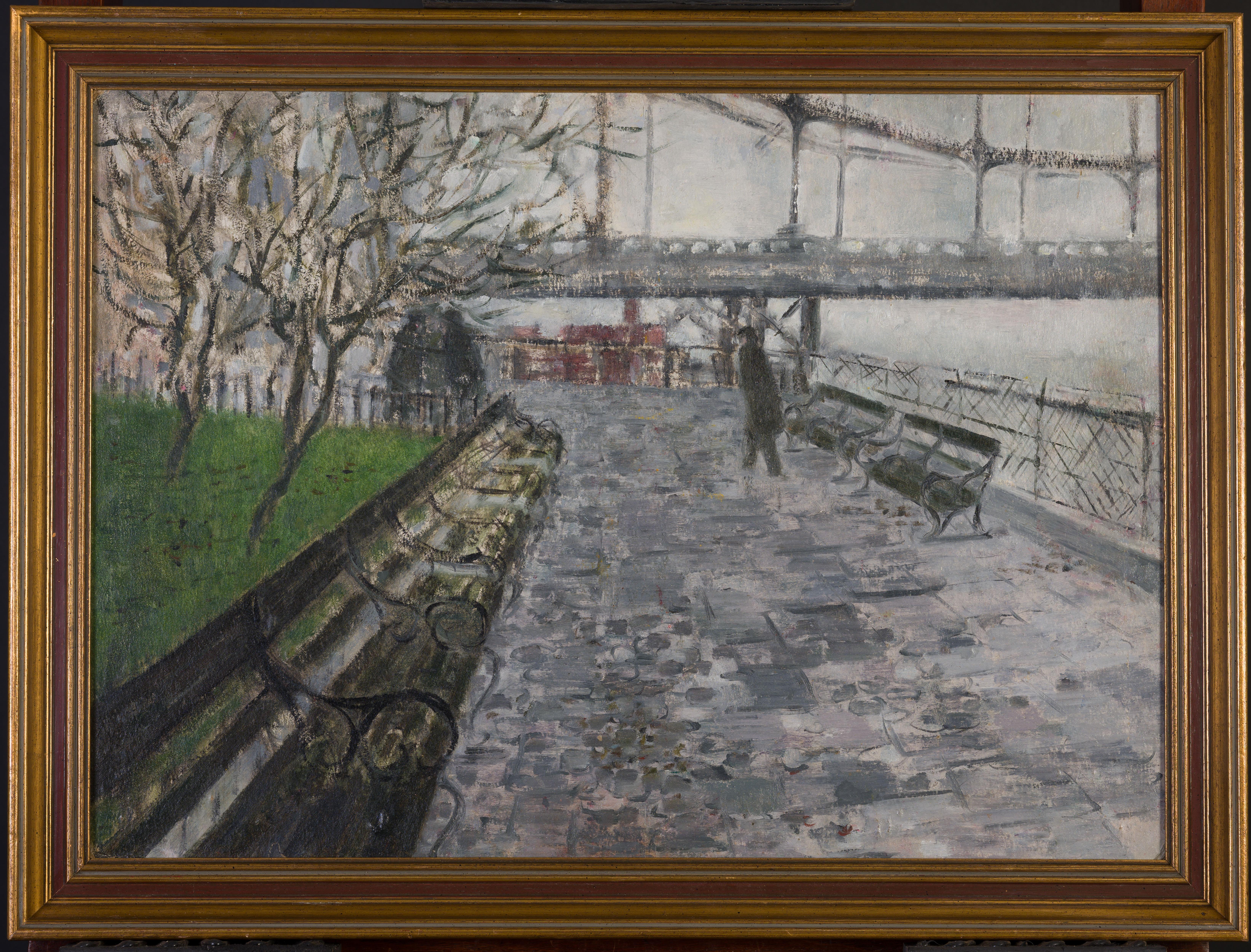 Landscape Painting de Carel Weight - El Puente