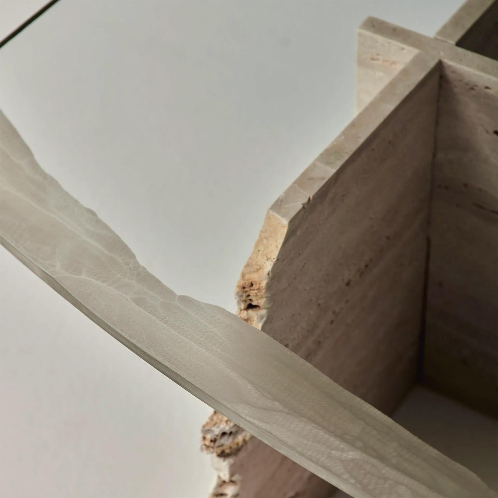 Careletto Travertine Coffee Table For Sale 1