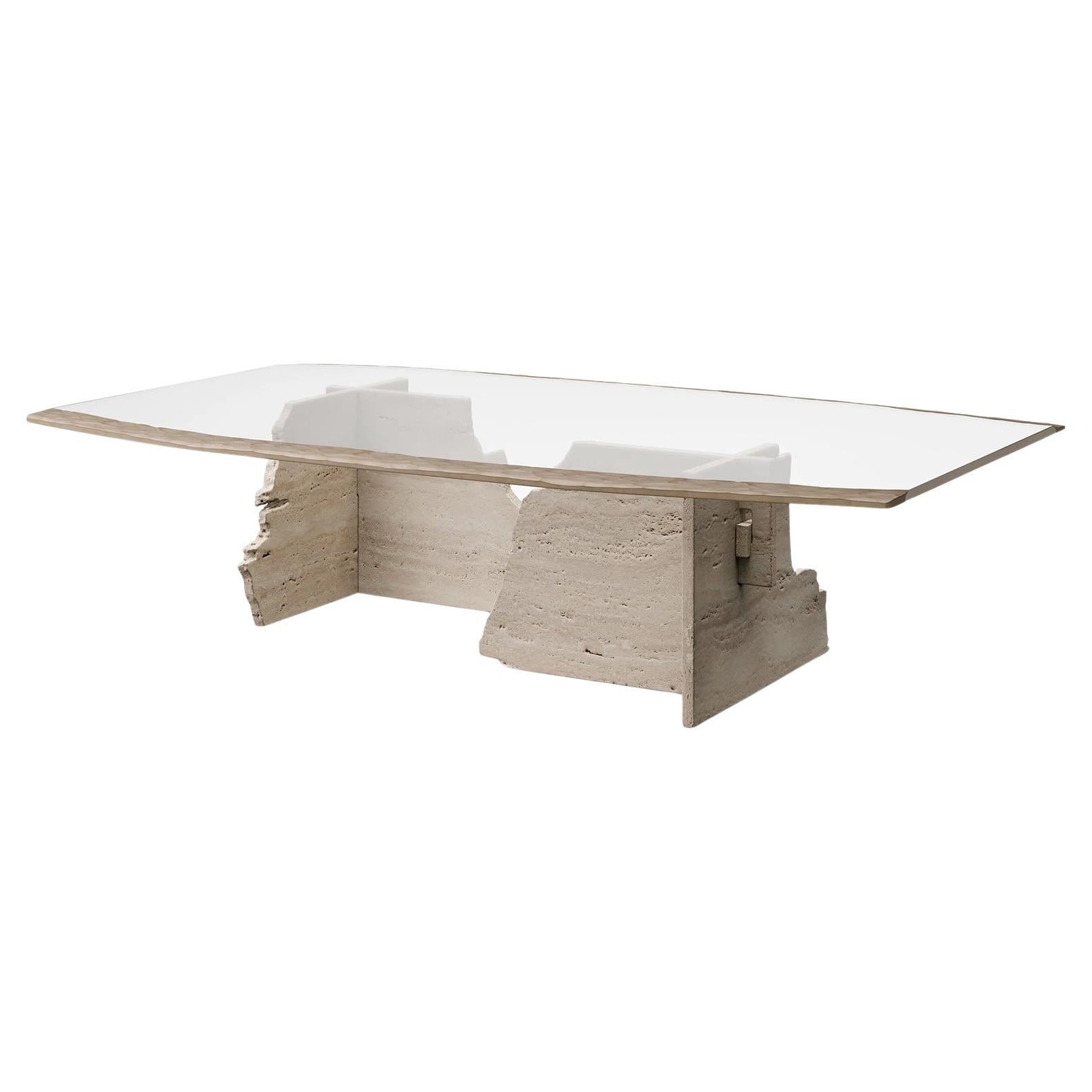 Careletto Travertine Coffee Table For Sale