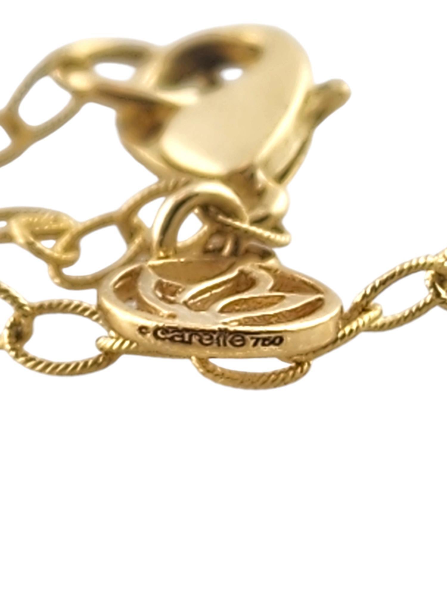 Carelle, collana di foglie in oro giallo 18 carati da 44