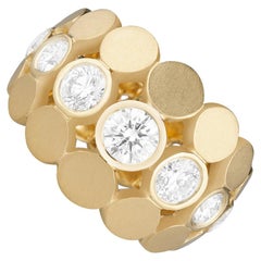 Carelle Disco Dots Diamond Band Ring in 18K YG and 1.28 Carat Diamond