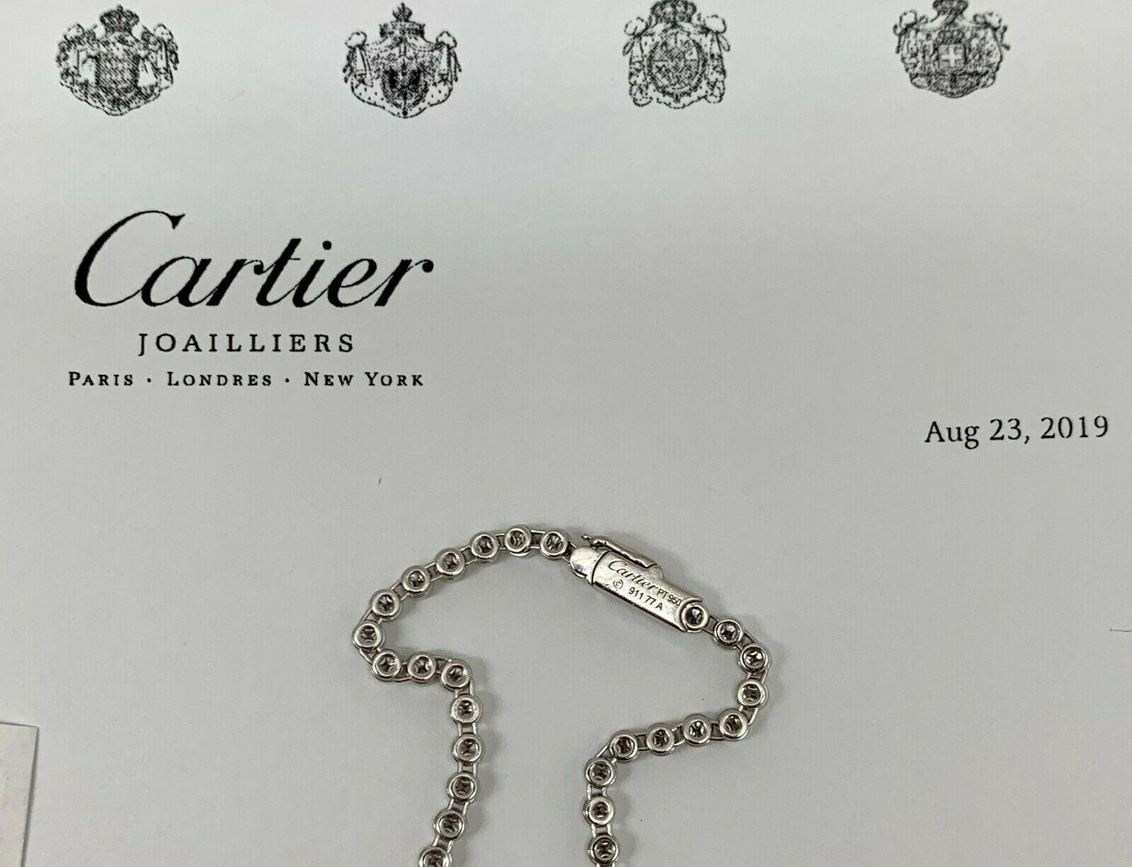 Caresse De Orchide es Par Cartier Designer Diamond & Rubellite Platinum Necklace 1