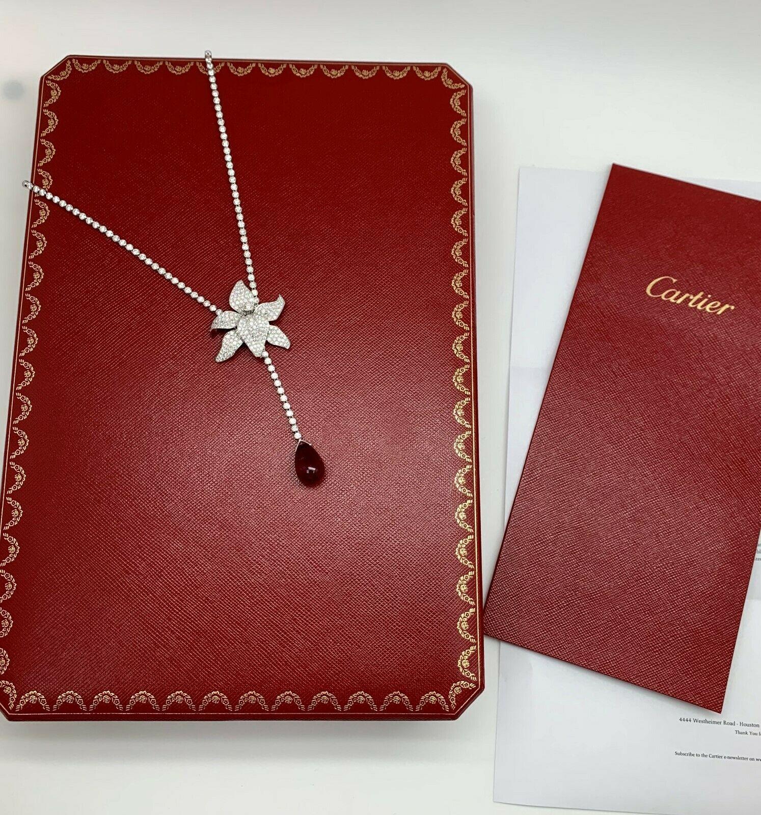 orchid necklace cartier