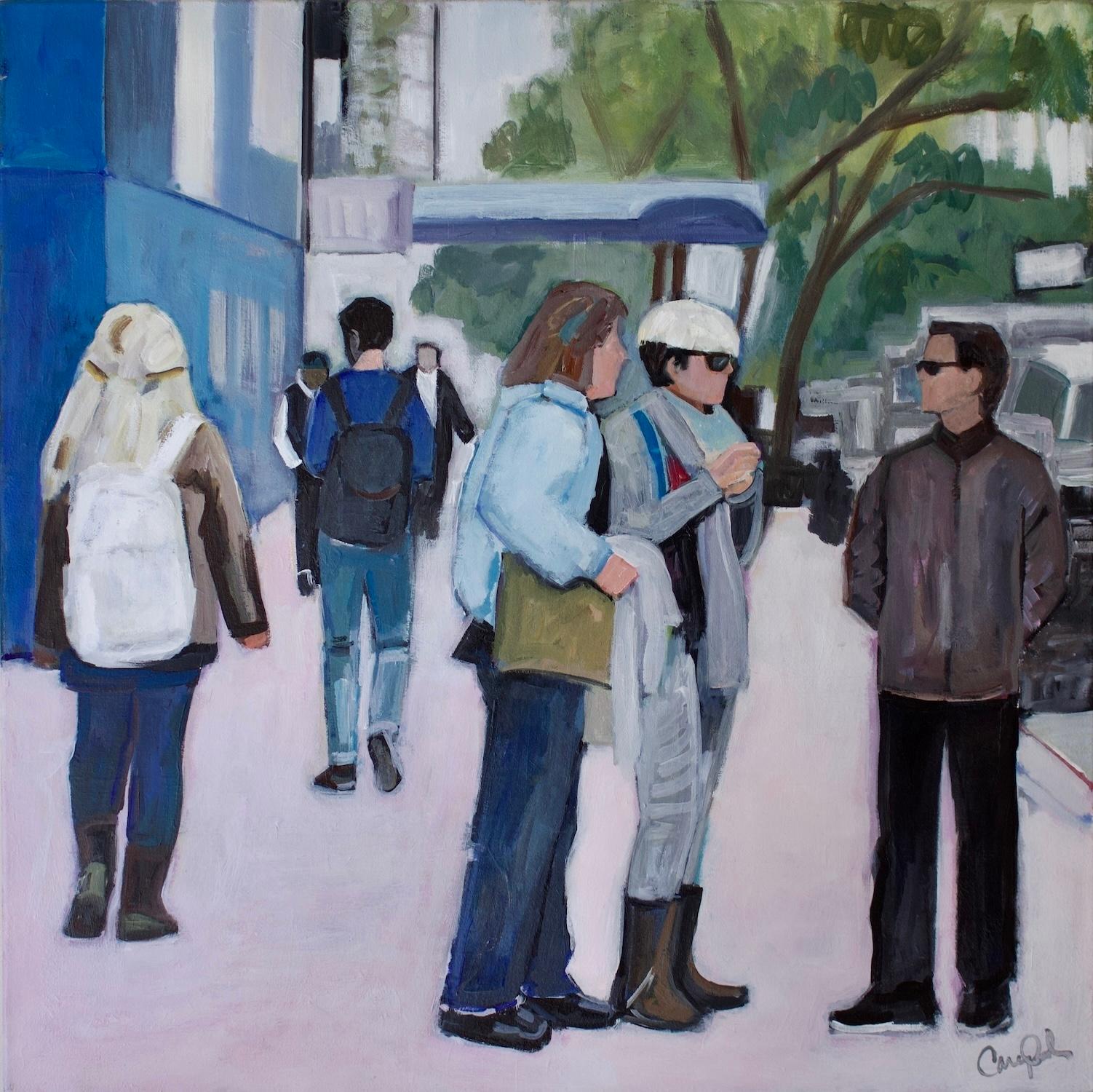 <p>Artist Comments<br />Artist Carey Parks exhibits people caught in an intense conversation. 