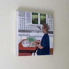 Preparing the Green Beans, Original Painting