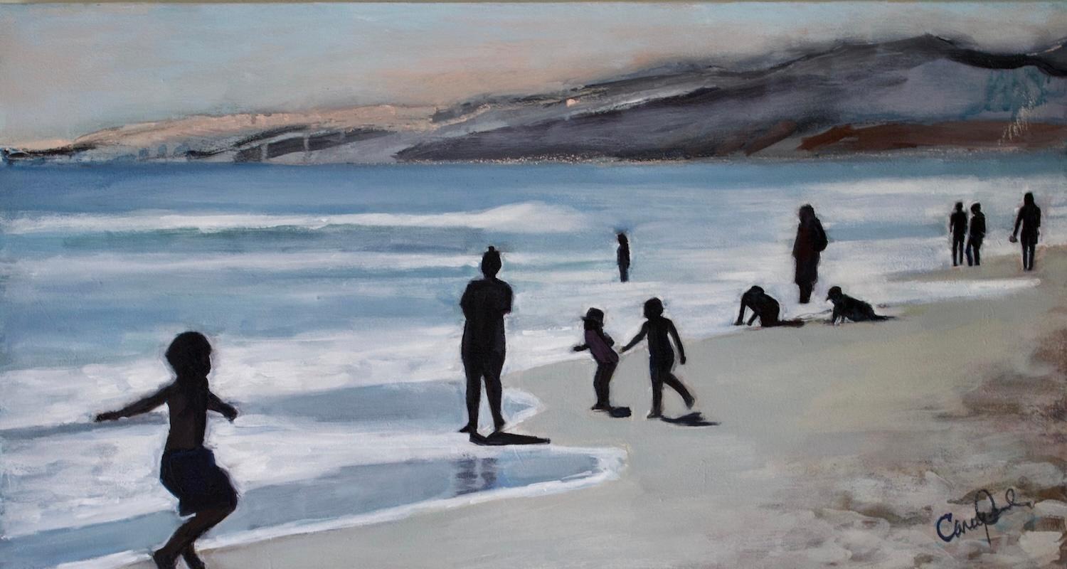 Figurative Painting de Carey Parks - Santa Monica, Pintura original