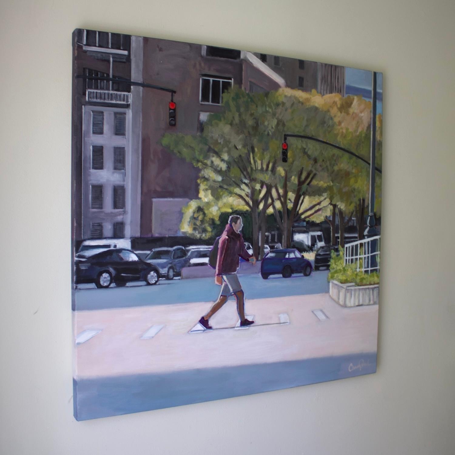 The West Side, Originalgemälde – Painting von Carey Parks
