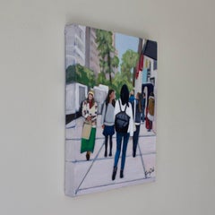 Walking in the West Village, Original Painting