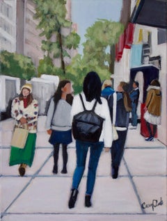 Walking in the West Village, Original Painting