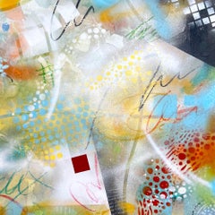 Day Dream II . Abstract, Graffiti, Art Street, Modern, Plexiglass on wood framed