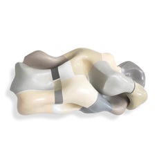 Entrelacés. Abstrait, moderne, contemporain, plâtre,  Sculpture murale