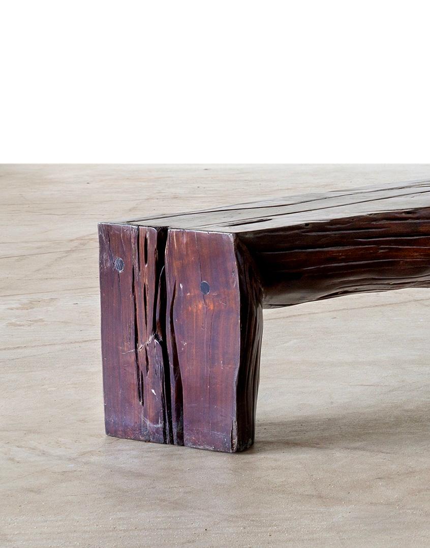 Postmoderno Panchina Cariango in Wood Baraúna di Hugo França in vendita