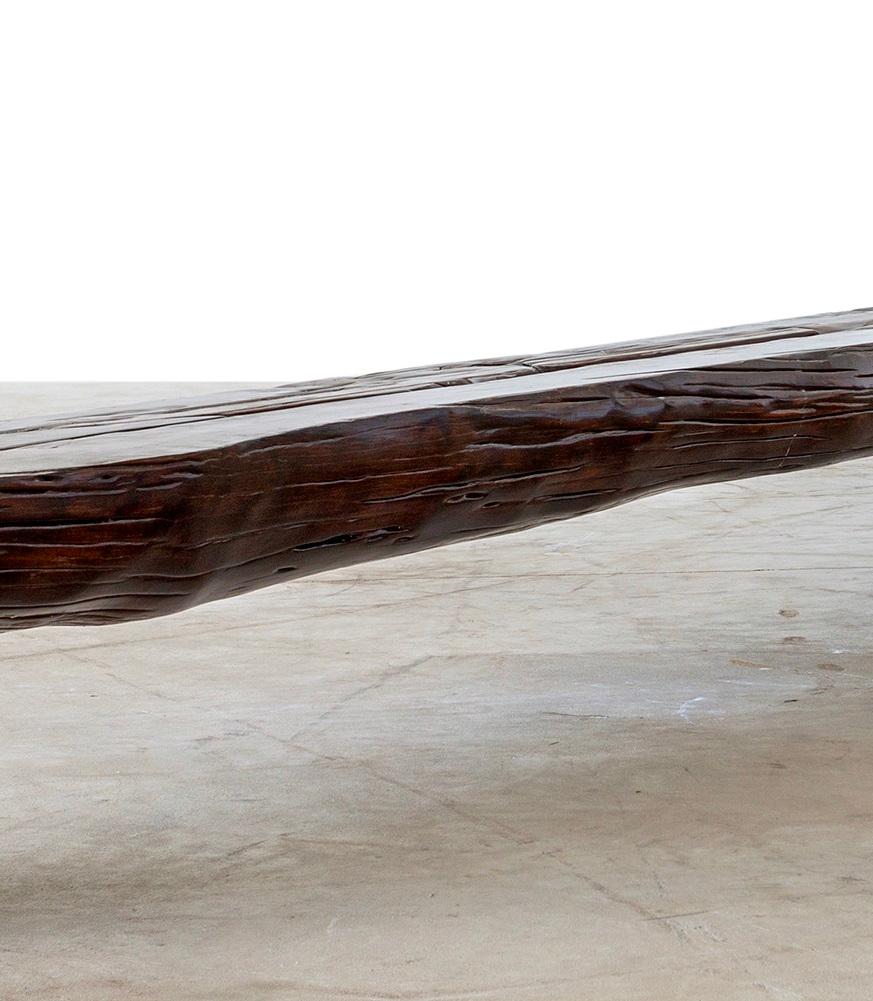 Brasiliano Panchina Cariango in Wood Baraúna di Hugo França in vendita