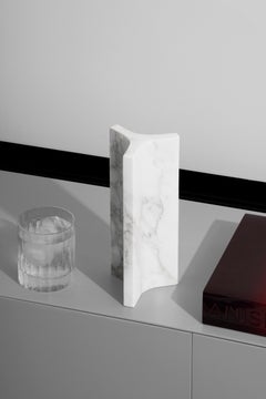 Cariátide Small Sculpture in Carrara Marble Stone by NERINEA