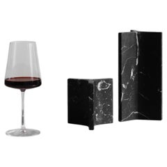 Cariátide Small Sculpture in Marquina Marble Stone by NERINEA