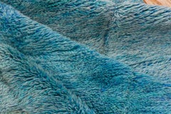 Caribbean Blue Moroccan Long Rug