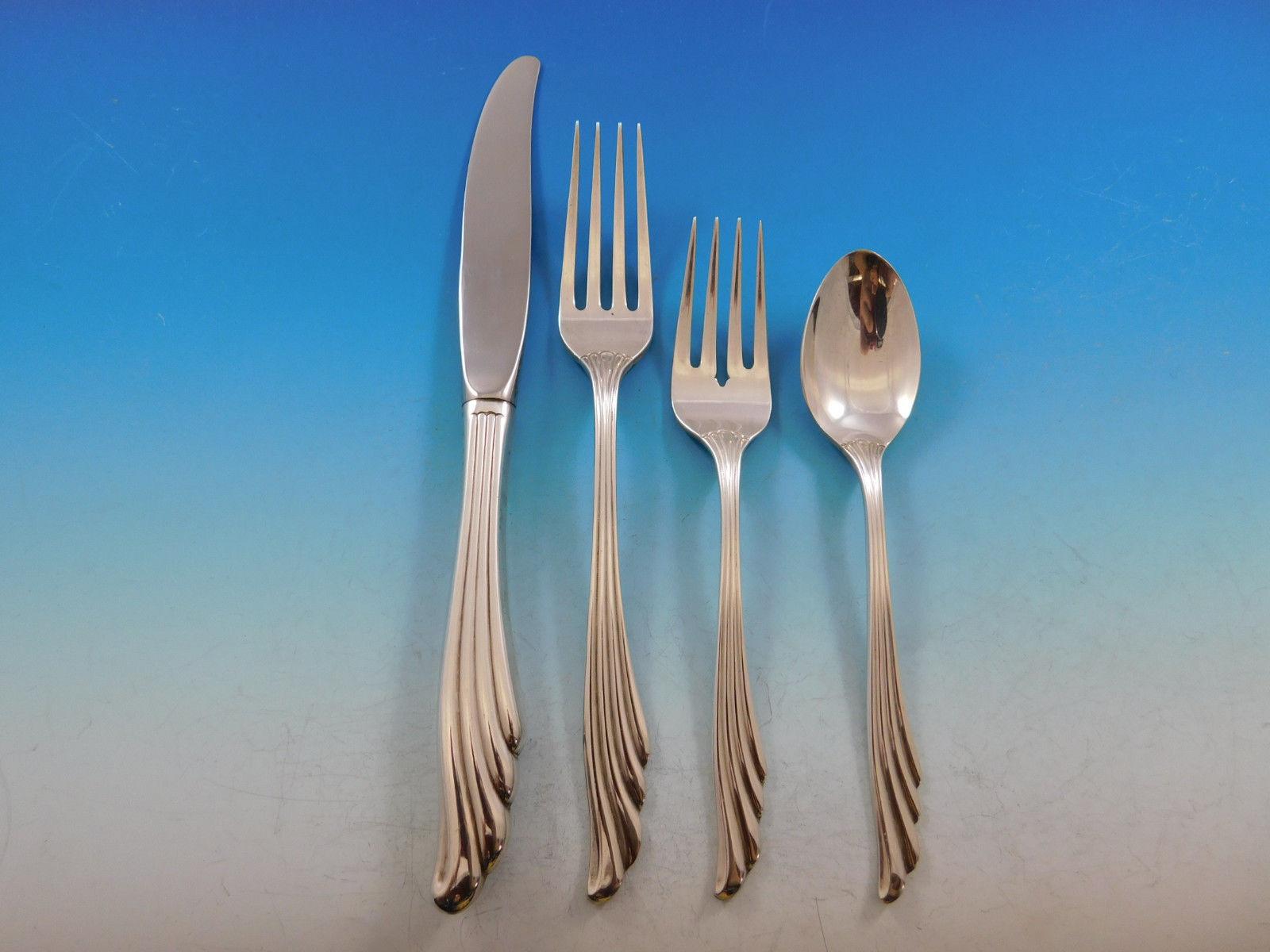 Caribbean by Wallace Sterling Silver Flatware Set for 8 Service 70 Pieces In Excellent Condition For Sale In Big Bend, WI